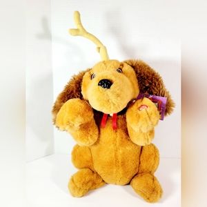 Dr. Seuss How The Grinch Stole Christmas Aimated MAX Dog 14" Stuffed Animal